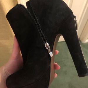 BCBG black booties